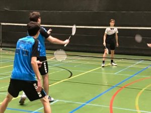 Badmintonteam Halle zege winst Dijlevallei BC De Bres overwinning 1H VVBBC Vlaams-Brabant
