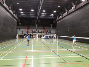 Badminton Badmintonteam Halle De Bres VVBBC winst zege Wolvertem