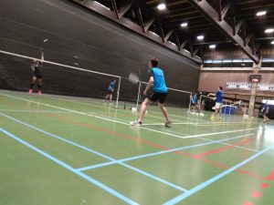 Badminton Halle Brussel winst De Bres BT Halle
