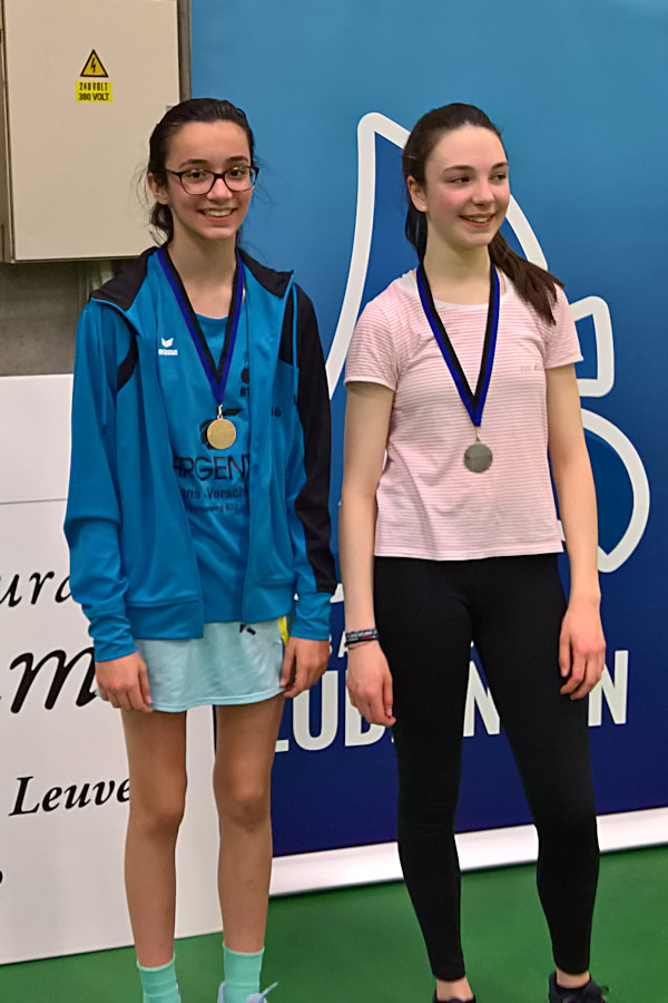 VVBBC Cup Lubbeek goud dames Badmintonteam Halle ‘86 jeugd jeugdopleiding Argenta Dworp Alsemberg